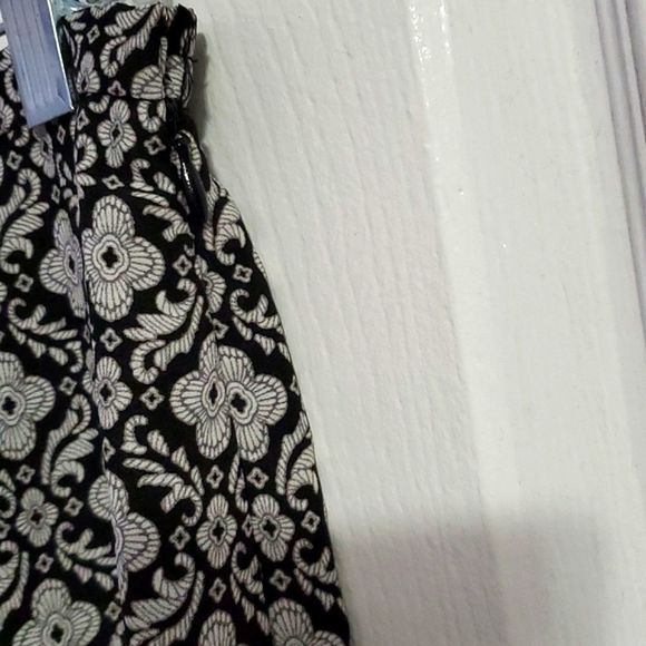 Judith Hart Black Vintage Boho Diamond Chiffon Overlay Maxi Skirt - Picture 6 of 8